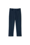 Alexander Wang navy/grey baseball pinstripe capri pants