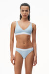 alexander wang リブジャージー ブラレット blue pearl