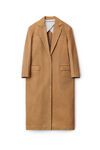 alexander wang tailored oversized denim long coat khaki