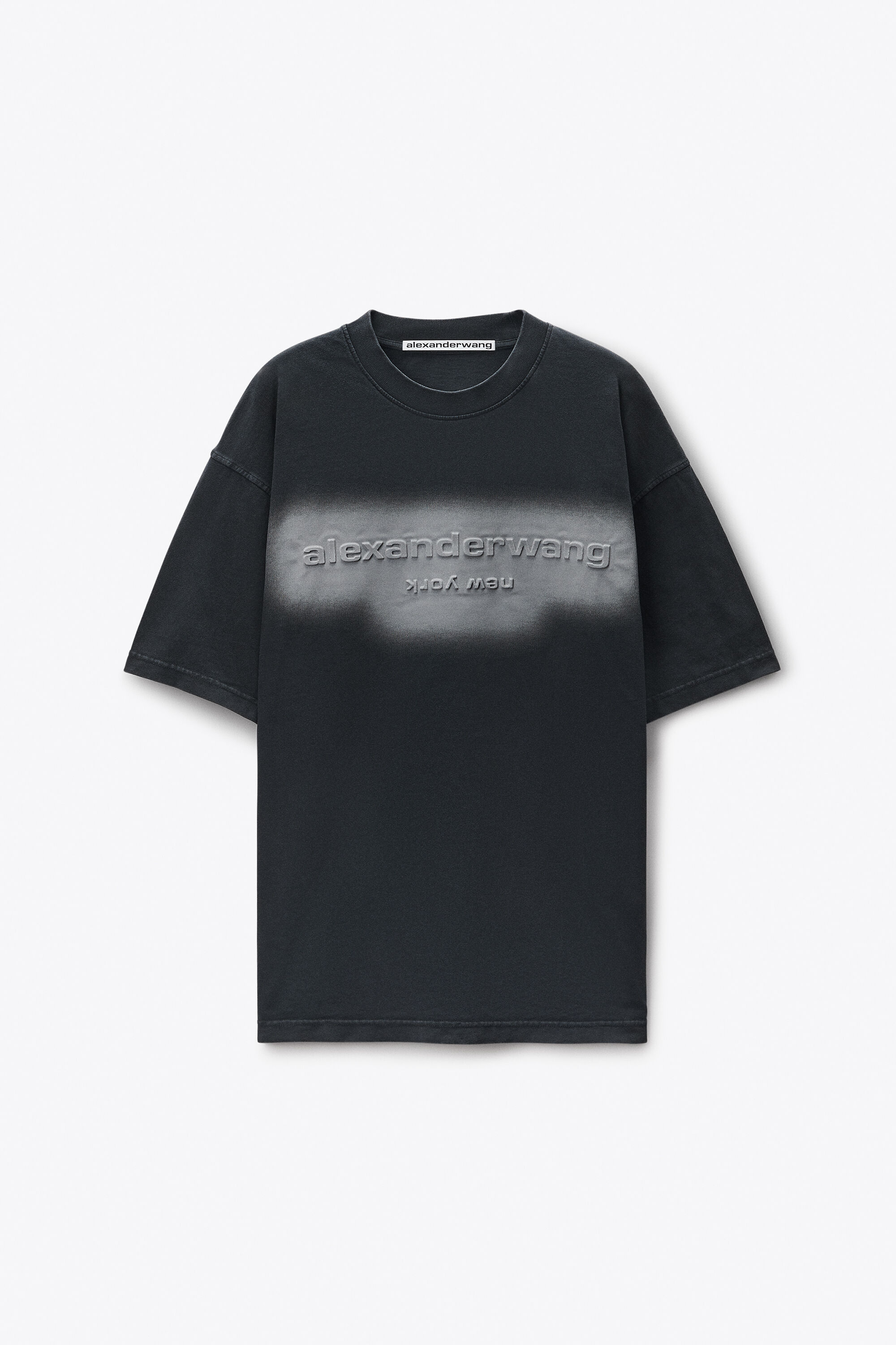 Unisex Short Sleeve Embossed Halo Tee in Jersey Oversized in