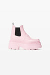 Alexander Wang cradle pink carter 75mm ankle platform boot in rubber