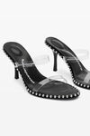 Alexander Wang black nova 85mm strappy pvc sandal