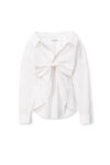 alexander wang butterfly shirt in compact cotton white