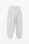 Alexander Wang dirty white 徽标装饰棉质毛圈布运动裤
