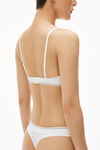 alexander wang string en jersey côtelé white