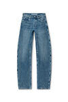 Alexander Wang vintage medium indigo 中靛蓝水洗低腰接裆牛仔裤