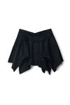 Alexander Wang black black deconstructed cotton skirt