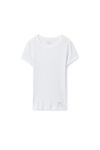 Alexander Wang white crystal hotfix scoop neck tee