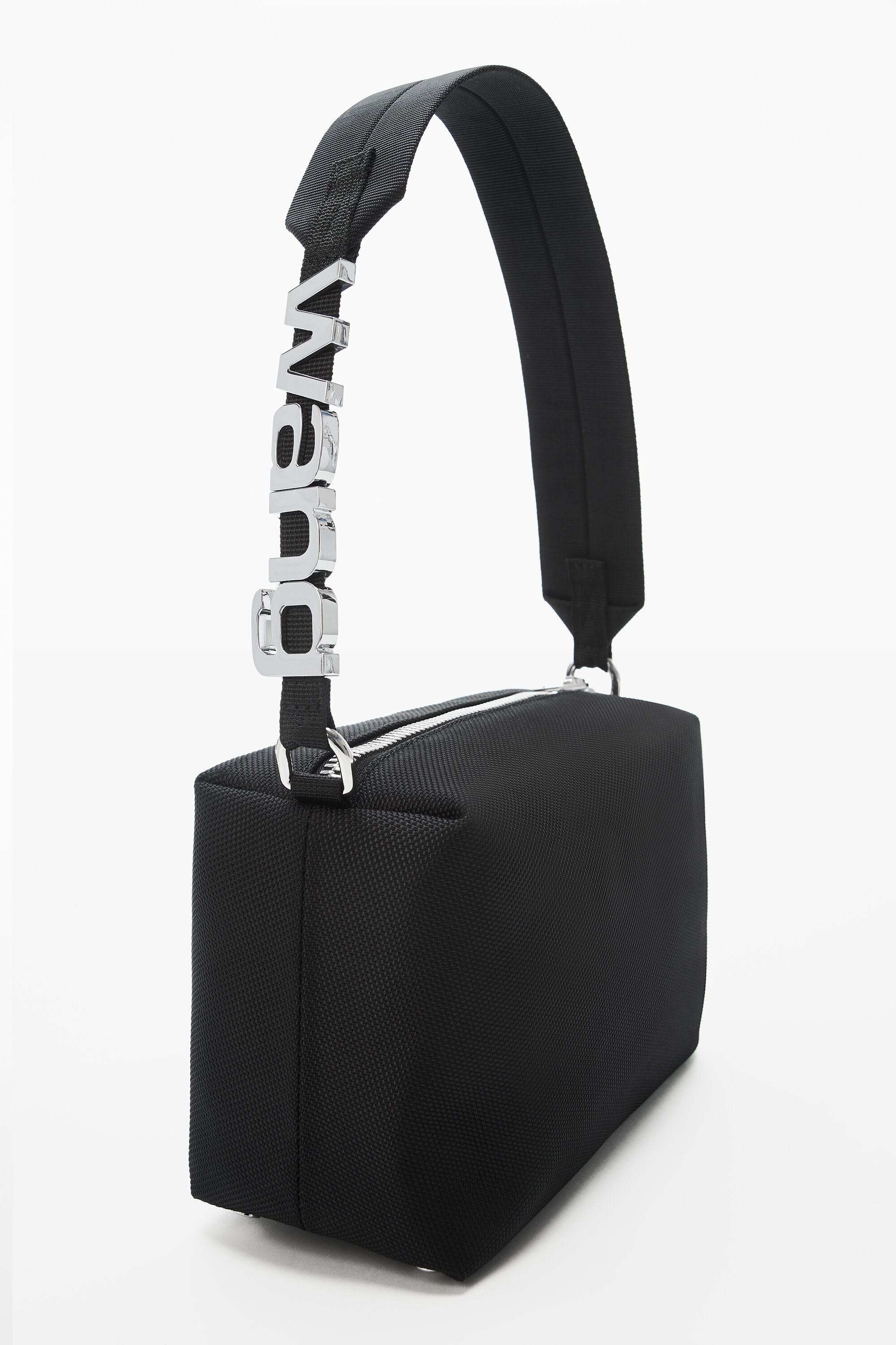 alexanderwang HEIRESS SPORT SHOULDER BAG IN NYLON BLACK