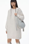 Alexander Wang oyster white bo large crossbody bag in canvas