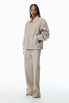 Alexander Wang khaki veste esprit workwear ornée de strass thermocollés