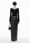 Alexander Wang black pullover mit rüschen