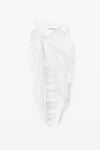 alexander wang asymmetrical skirt in stretch cotton white