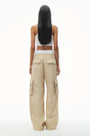 Mid-Rise Cargo Rave Pants in Cotton Twill