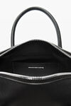 Alexander Wang black black leather roux small top handle bag