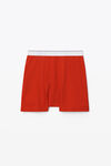 alexander wang 罗纹平纹布平角内裤 red