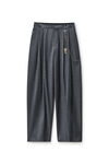 Alexander Wang dark grey melange 灰色羊毛混纺中腰长裤
