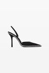 Alexander Wang black black suede tia slingback