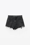 Alexander Wang grey aged bite short in grey aged denim