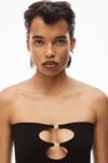 alexander wang 密织粘胶镂空迷你连衣裙  black