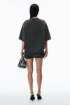 Alexander Wang faded black pre-styled t-shirt minidress