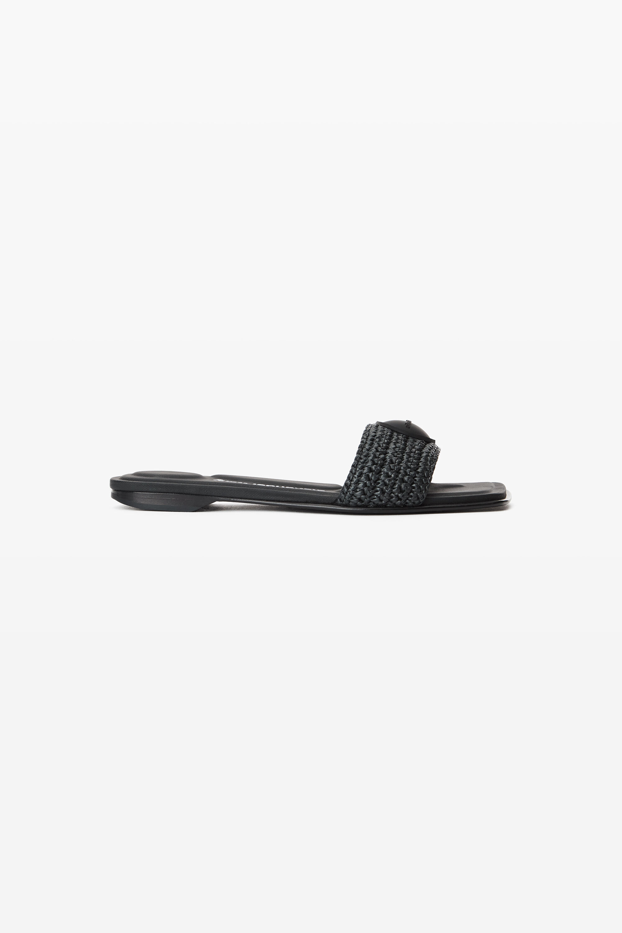 サンダル・ミュール ALEXANDER WANG BLACK SANDALS Alexander Wang Nova Logo Sandal in Black | REVOLVE