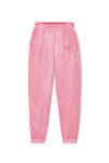 Alexander Wang washed lotus pink puff-print logo sweatpants