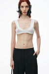 Alexander Wang black slit back low waisted tailored trouser in wool blend