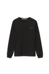 alexander wang 高捻针织长袖 t 恤 black