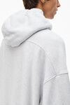 alexander wang 苹果发泡图案毛圈布连帽运动衫 light heather grey