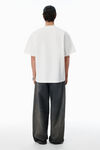 Alexander Wang vintage white white cotton oversized logo tee