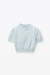 Alexander Wang ariel blue maglia a coste in ciniglia