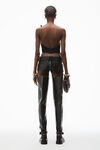 Alexander Wang black asymmetric one-shoulder top in wool