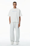 Alexander Wang vintage white unisex logo-print cotton t-shirt