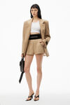 alexander wang safari short in cotton tailoring chino