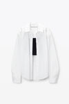 Alexander Wang black/white pre-styled cami & button up twinset