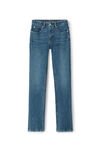 alexander wang 高腰舒适弹力牛仔裤 deep blue