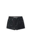 Alexander Wang black black lambskin leather miniskort