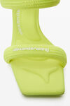 Alexander Wang fluo yellow julie 105 毫米尼龙管状凉鞋