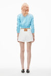 Alexander Wang vintage white shorty high-rise short in denim