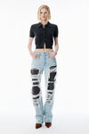 Alexander Wang charcoal charcoal wool short sleeve polo cardigan