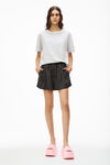alexander wang 发泡徽标装饰棉质平纹针织 t 恤 light heather grey