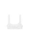 alexander wang bikini top in textured jacquard jersey white
