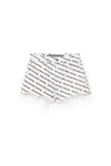 alexander wang バイトロゴ ショーツ white/black