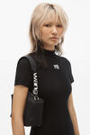 alexander wang heiress sport shoulder bag in nylon black