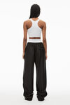 alexander wang 缎面平纹针织运动裤 black