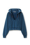 Alexander Wang vintage navy ディストレスト コットンフーディー