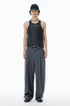 Alexander Wang dark grey melange dark grey wool-blend pants