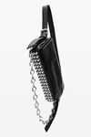 Alexander Wang black black memory leather ricco slim flap bag