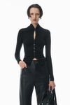 Alexander Wang black 长袖高领开衫